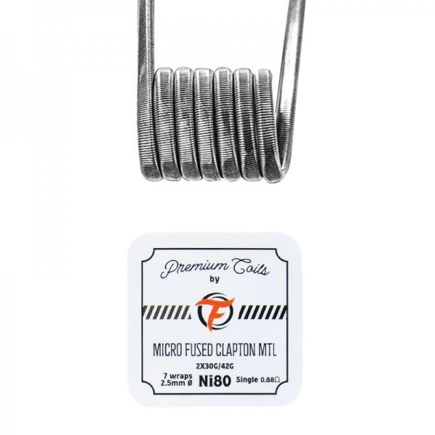 Obrázok z Micro Fused Clapton MTL Ni80 0.88Ω 10db